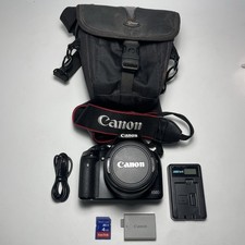 Canon EOS 450D 12.2MP DSLR Camera with EF-S 18-55mm Tested + Charger, Batt, Bag