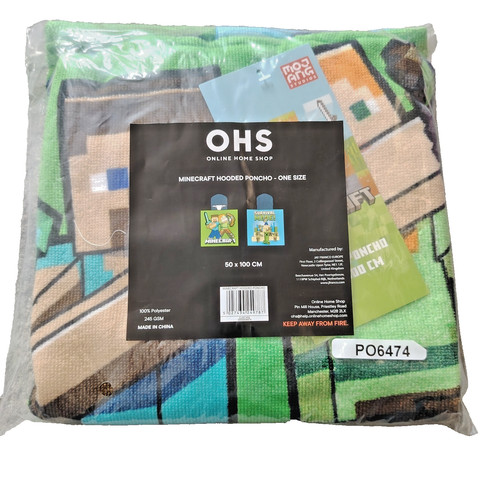 Ohs minecraft hooded towel - ohs,