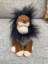 THE LION KING 6" SCAR Cuddly Soft Beanie Bean Bag Plush Toy 