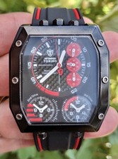 DETOMASO TORINO CHRONO & 3 TIME ZONES WATCH-2 EXTRA STRAPS & TOOLS + *FREE GIFT*