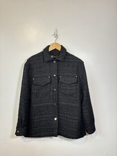 Zara Black Boucle Snap