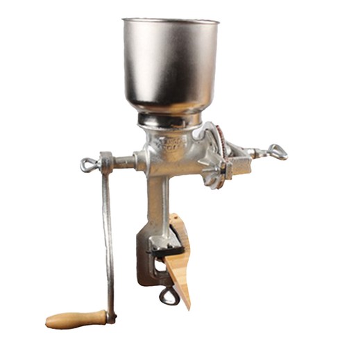 Hand crank grain mill table - mill,