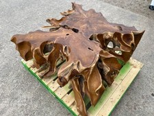 Square root wood coffee table