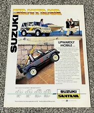 Rare Vintage 1987 Magazine UK Advert Picture Suzuki Santana Jeep SJ410 Ad