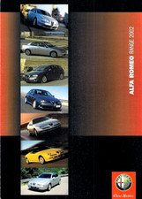 Alfa Romeo Range 2002 UK Market Foldout Brochure 147 156 GTA GTV Spider 166