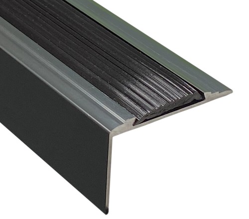 Aluminium stair nosing - aluminium, edge