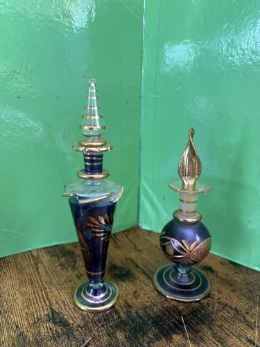Vintage glass perfum bottles - glass,