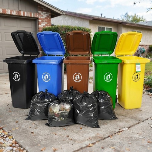 Wheelie bin 120l - wheelie, large