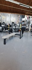 Power Gym Flat Bench Press /155kg Bumper Plate/ Bar Commercial Gym Equipment 