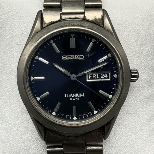 Seiko titanium mens watch - seiko,