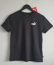 Puma Boys Girls Black T-Shirt