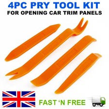 4 PCS CAR TRIM REMOVAL TOOL KIT PANEL DOOR PRY DASH INTERIOR CLIP SET PLASTIC***