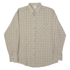 SEIDENSTICKER Mens Shirt Green Plaid Long Sleeve XL