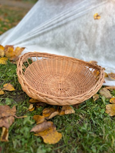Mini wicker decorative tray - decorative,