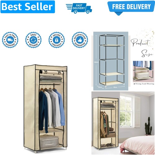 Single canvas wardrobe - single,