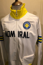 RETRO ADMIRAL LEEDS UNITED TRACKSUIT TOP SIZE XL WHITE