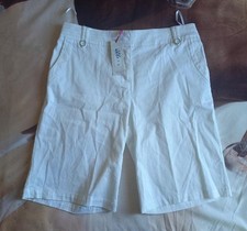 M & S White Per Una Shorts