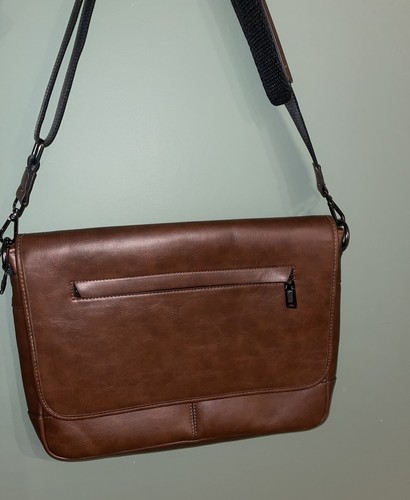 Genuine leather messenger bag - genuine,