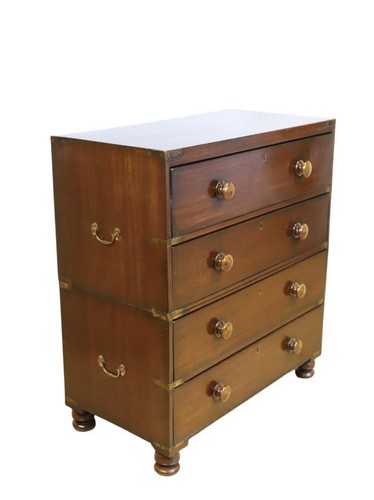 Antique mahogany military - antique,