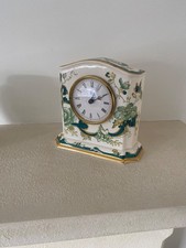 Mason’s  ironstone chartreuse pattern clock