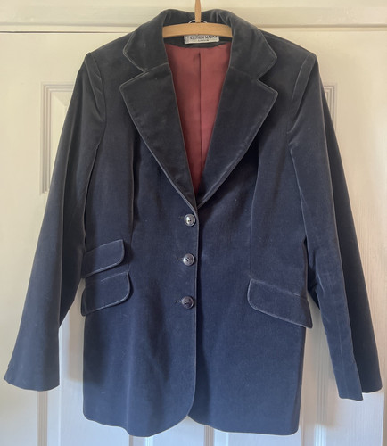 Vintage ladies grey velvet - grey,
