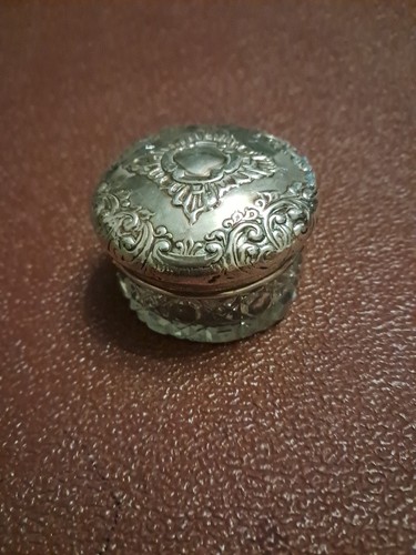 Silver trinket box - trinket,
