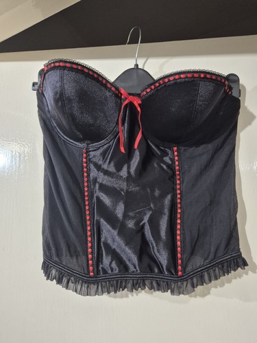 Ladies sexy black - black, red
