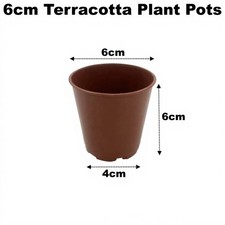 6cm plant pots terracotta - 6cm,