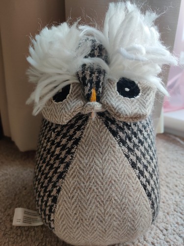Wool owl decoration stuffed - wool,