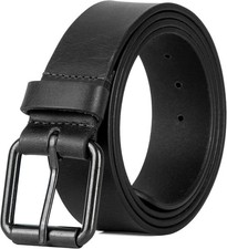 Mens Genuine Leather Belts Full Grain Jeans Belt Black Brown High Quality