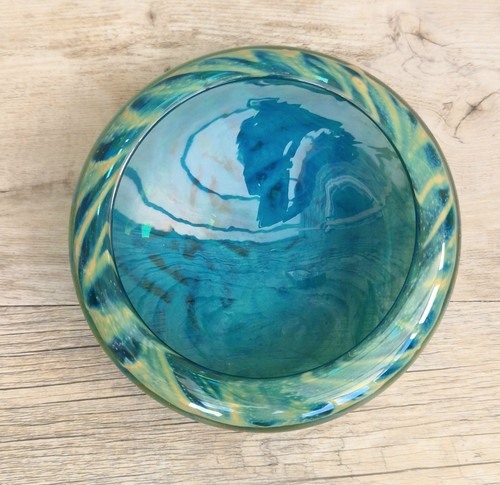 Mdina glass green whirlpool - glass,