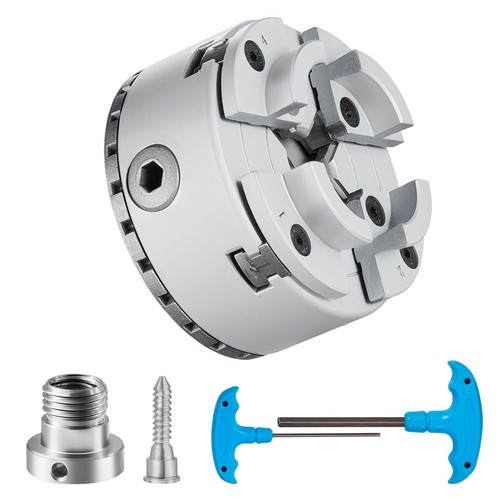 Jaw lathe chuck 75in - 4-jaw, steel