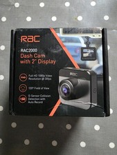 RAC2000 Dash Cam with 2” Display HD 1080p RAC Camera Brand New Open Box