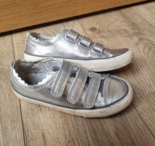Girls NEXT Silver Pumps