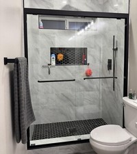 60'' W x 72'' Glass Shower
