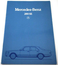 MERCEDES-BENZ 280 SE UK SALES BROCHURE NOVEMBER 1983 + SPECIFICATION SHEET