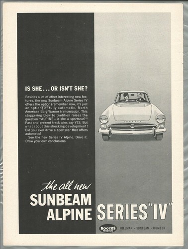 1964 sunbeam alpine - sunbeam,