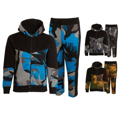 Kids boys camouflage tracksuit - boys,