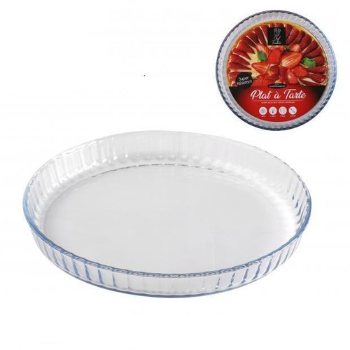 Borosilicate round pie - round, dish