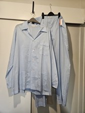 Derek Rose Mens Cotton Pyjamas Blue Lightweight Classic XL New Without Tag