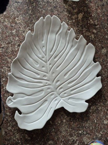Cream decorative leaf - leaf,