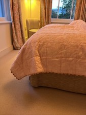 Birdie Fortescue Pink Quilted Bedspread - 2 available 