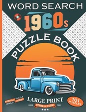 1960's Word Search Puzzle Book: Large Print Word Search Books fo