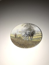 Centenary Collection Miniature Collectors Plate "His Hand To The Plough”