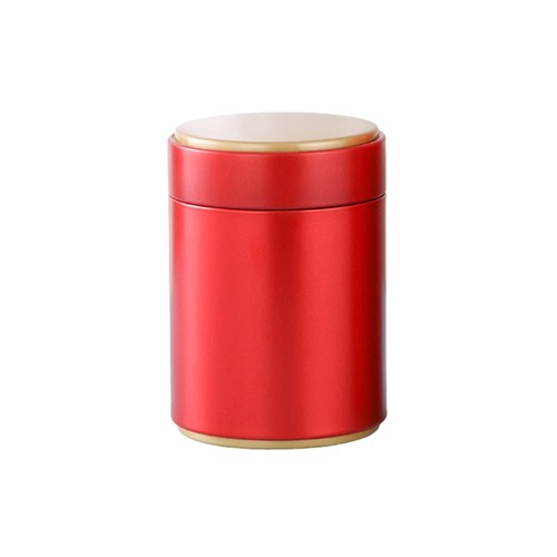 Tinplate tea jar round - jar,