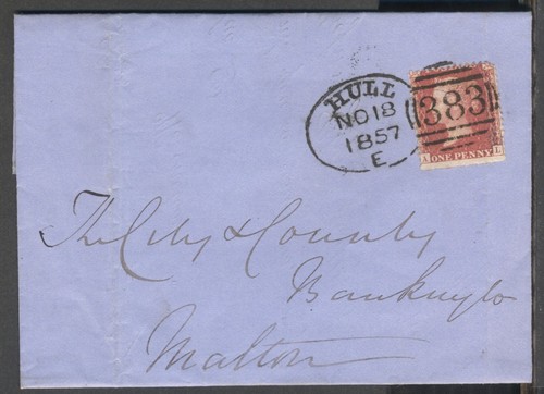 1857 letter from old - 1857,