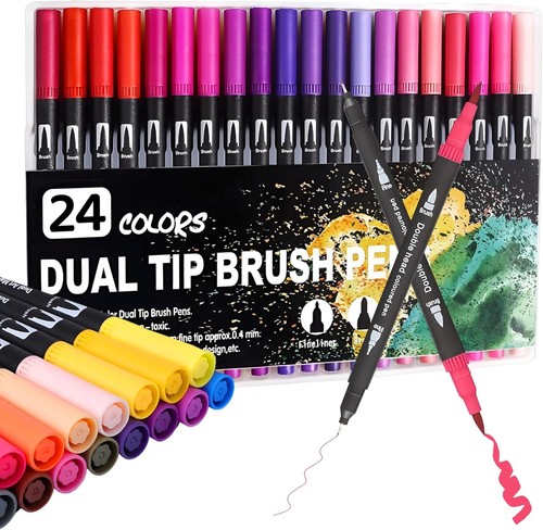 Felt fine tips colouring - &,