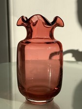 Vintage Cranberry Glass Vase