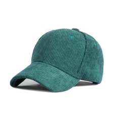 Hat With Adjustable Strap Everyday Unisex Corduroy Baseball Cap Plain Sun