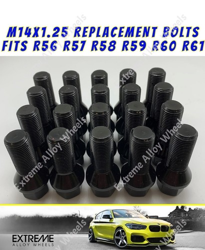 Black alloy wheel bolts - alloy,